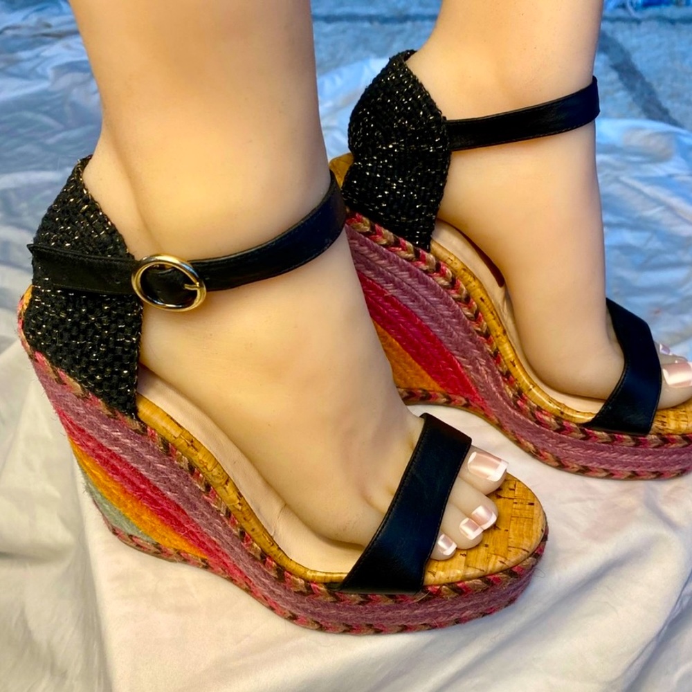 Sophia Webster Lucita Espradilles Platform Heels (38.5)